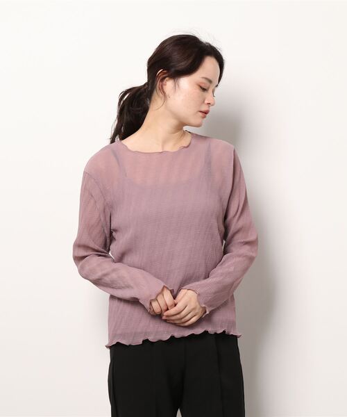 axes femme（アクシーズファム）の「インナーセットシアートップス（T