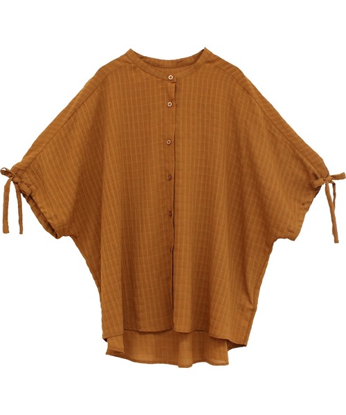 Social GIRL（ソーシャルガール）の「袖リボンバンドカラーシャツブラウス（シャツ/ブラウス・レディース・ブラック/パープル/オフホワイト/ブルー/モカ・S/M/L）」の18枚目の写真