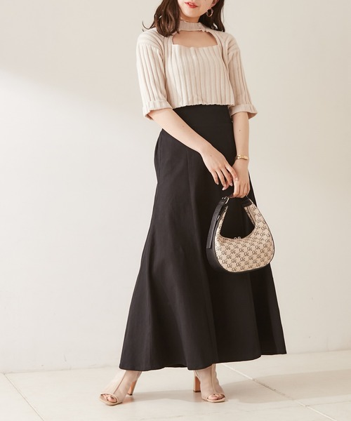 Chico（チコ）の「ツイルバック細リボンマルチウェイキャミワンピース（ワンピース・レディース・ホワイト/ブラック/ピンク・FREE）」の17枚目の写真