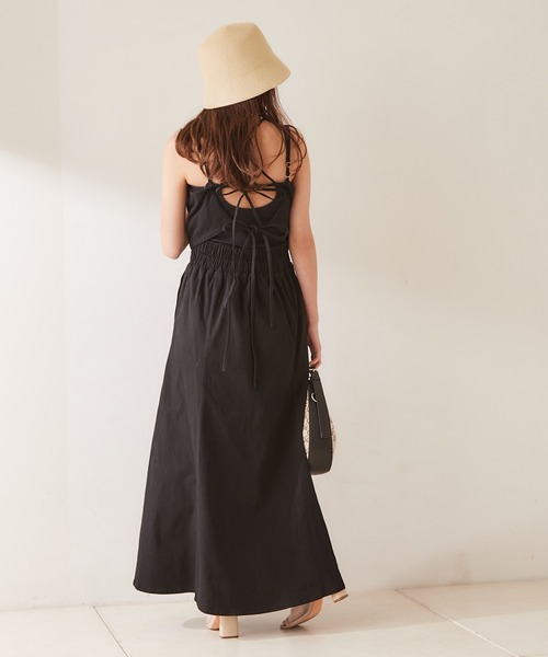 Chico（チコ）の「ツイルバック細リボンマルチウェイキャミワンピース（ワンピース・レディース・ホワイト/ブラック/ピンク・FREE）」の15枚目の写真