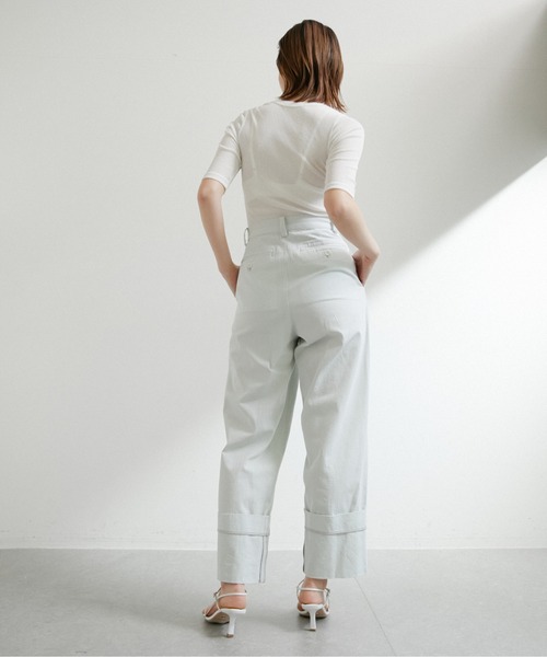 GALLARDAGALANTE（ガリャルダガランテ）の「ドライリブTシャツ（Tシャツ/カットソー・レディース・ホワイト/ライトグレー/ブラック・FREE）」の8枚目の写真