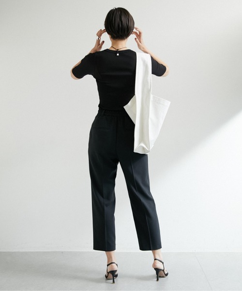 GALLARDAGALANTE（ガリャルダガランテ）の「ドライリブTシャツ（Tシャツ/カットソー・レディース・ホワイト/ライトグレー/ブラック・FREE）」の14枚目の写真