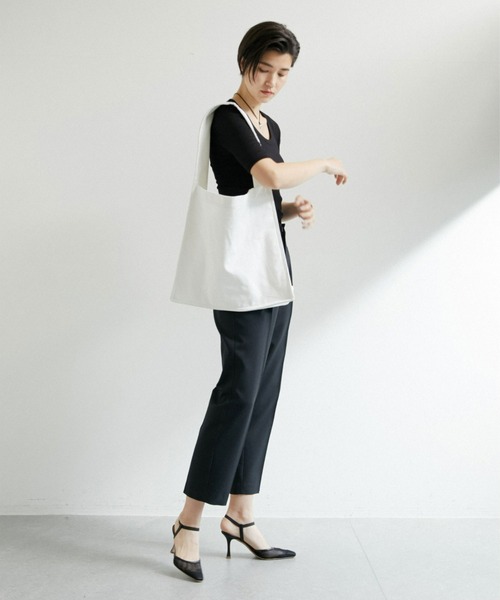 GALLARDAGALANTE（ガリャルダガランテ）の「ドライリブTシャツ（Tシャツ/カットソー・レディース・ホワイト/ライトグレー/ブラック・FREE）」の13枚目の写真