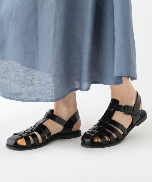 OPAQUE.CLIP（オペークドットクリップ）の「◆【大草直子さんコラボ】グルカサンダル（サンダル・レディース・ブラック/オフホワイト/ワイン系2・01/02/03）」の2枚目の写真