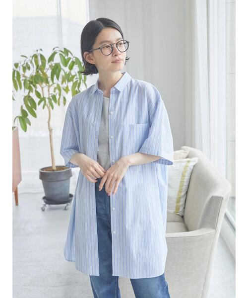 AMERICAN HOLIC（アメリカンホリック）の「2WAY袖取り外しシャツチュニック（シャツ/ブラウス・レディース・マルチ/グリーン系その他3/イエロー系その他2・M/L）」の13枚目の写真