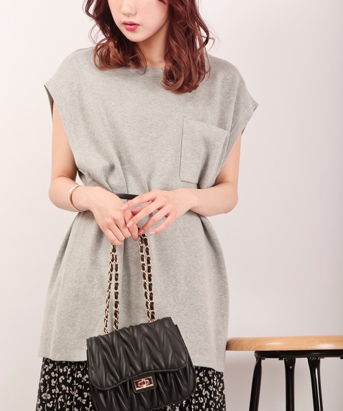 Revo.（レボ）の「Revo. コットン混 12G ルーズニットベスト（ベスト・メンズ・ホワイト/ブラック/グレー/ブルー・2/1）」の21枚目の写真