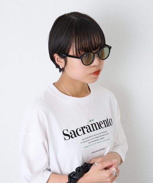 COLONY 2139(コロニートゥーワンスリーナイン)の「変形フレームサングラス/伊達眼鏡/UV99%カット(メガネ・レディース・ブラック/グレー/ブラウン/グリーン/ダークブラウン・FREE)」の18枚目の写真