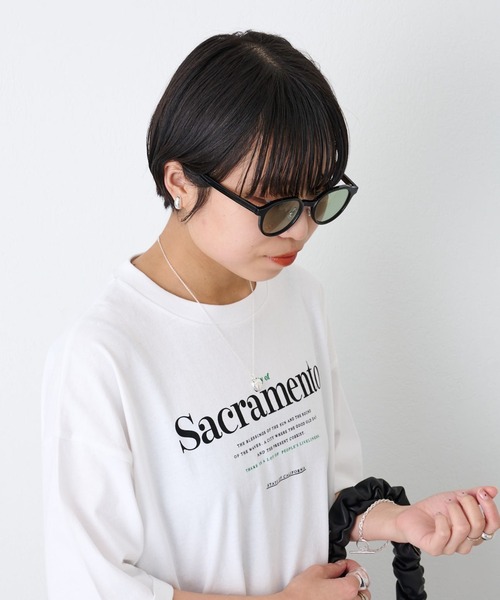 COLONY 2139(コロニートゥーワンスリーナイン)の「変形フレームサングラス/伊達眼鏡/UV99%カット(メガネ・レディース・ブラック/グレー/ブラウン/グリーン/ダークブラウン・FREE)」の19枚目の写真