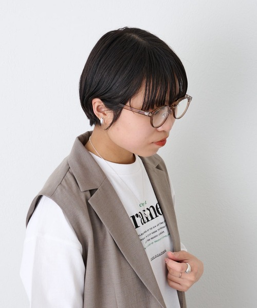 COLONY 2139(コロニートゥーワンスリーナイン)の「変形フレームサングラス/伊達眼鏡/UV99%カット(メガネ・レディース・ブラック/グレー/ブラウン/グリーン/ダークブラウン・FREE)」の17枚目の写真