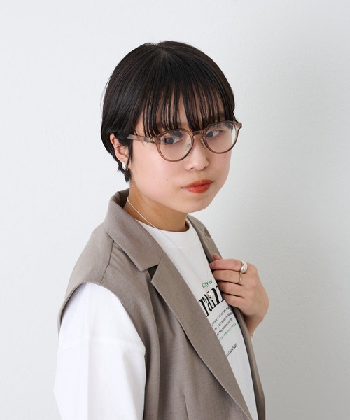 COLONY 2139(コロニートゥーワンスリーナイン)の「変形フレームサングラス/伊達眼鏡/UV99%カット(メガネ・レディース・ブラック/グレー/ブラウン/グリーン/ダークブラウン・FREE)」の16枚目の写真