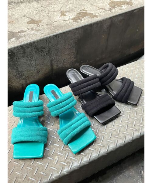 EMODA（エモダ）の「ソフトバンドローミュール（サンダル・レディース・ブラック/ブルー・SMALL/MEDIUM/LARGE）」の11枚目の写真