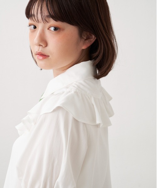 MERLOT（メルロー）の「つけ襟ブラウス（シャツ/ブラウス・レディース・ホワイト/イエロー/ブラック・FREE）」の17枚目の写真