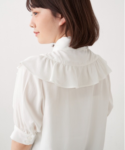MERLOT（メルロー）の「つけ襟ブラウス（シャツ/ブラウス・レディース・ホワイト/イエロー/ブラック・FREE）」の18枚目の写真