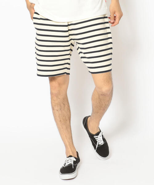 AVIREX（アヴィレックス）の「【DAILY/デイリー】ボーダー リブ ショーツ/BORDER RIB SHORT PANT / アヴィレックス / AVIREX（その他パンツ・メンズ・ブラック/オリーブ/オレンジ/ブルー/オフホワイト/ネイビー・MEDIUM/LARGE/X-LARGE）」の8枚目の写真
