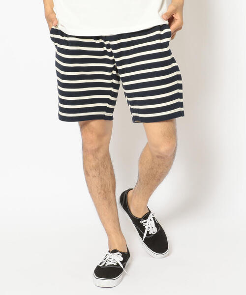 AVIREX（アヴィレックス）の「【DAILY/デイリー】ボーダー リブ ショーツ/BORDER RIB SHORT PANT / アヴィレックス / AVIREX（その他パンツ・メンズ・ブラック/オリーブ/オレンジ/ブルー/オフホワイト/ネイビー・MEDIUM/LARGE/X-LARGE）」の10枚目の写真