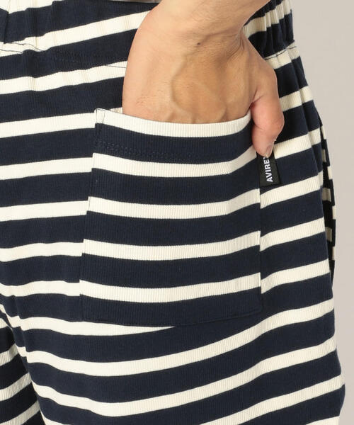 AVIREX（アヴィレックス）の「【DAILY/デイリー】ボーダー リブ ショーツ/BORDER RIB SHORT PANT / アヴィレックス / AVIREX（その他パンツ・メンズ・ブラック/オリーブ/オレンジ/ブルー/オフホワイト/ネイビー・MEDIUM/LARGE/X-LARGE）」の14枚目の写真