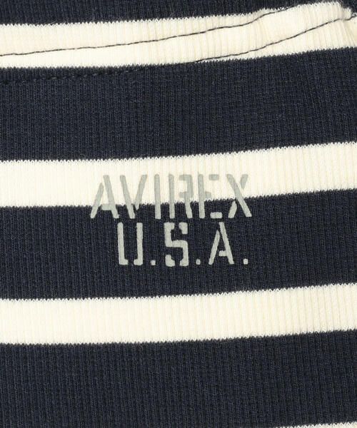 AVIREX（アヴィレックス）の「【DAILY/デイリー】ボーダー リブ ショーツ/BORDER RIB SHORT PANT / アヴィレックス / AVIREX（その他パンツ・メンズ・ブラック/オリーブ/オレンジ/ブルー/オフホワイト/ネイビー・MEDIUM/LARGE/X-LARGE）」の17枚目の写真