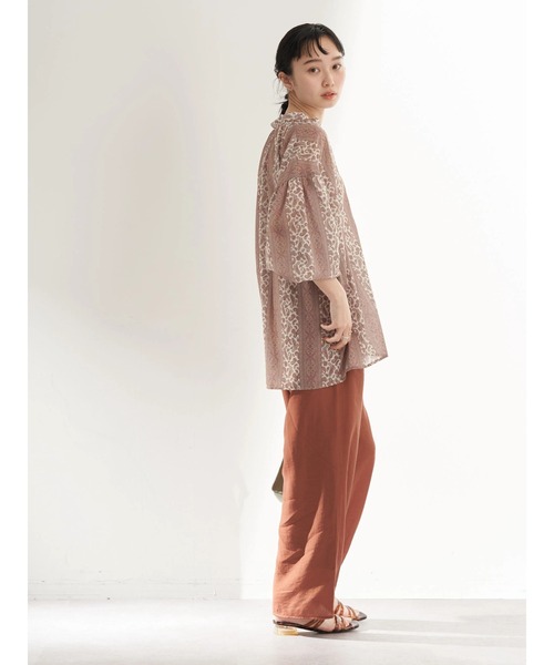 earth music&ecology（アースミュージックアンドエコロジー）の「エアリーフロントタックイージーパンツ（その他パンツ・レディース・ダークブラウン/レッド系その他5/オリーブ・FREE）」の11枚目の写真