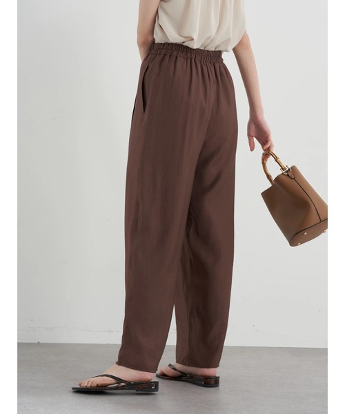 earth music&ecology（アースミュージックアンドエコロジー）の「エアリーフロントタックイージーパンツ（その他パンツ・レディース・ダークブラウン/レッド系その他5/オリーブ・FREE）」の14枚目の写真