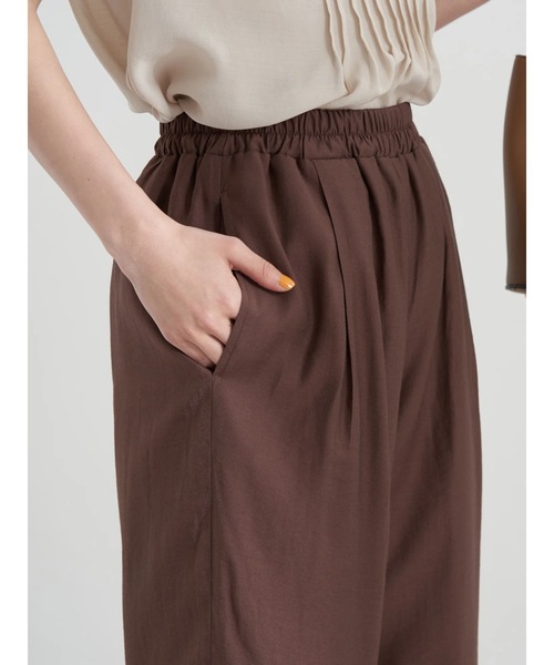 earth music&ecology（アースミュージックアンドエコロジー）の「エアリーフロントタックイージーパンツ（その他パンツ・レディース・ダークブラウン/レッド系その他5/オリーブ・FREE）」の15枚目の写真