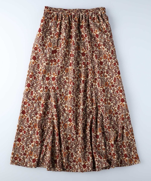 HONEYSUCKLE ROSE（ハニーサックルローズ）の「【HONEYSUCKLE ROSE】エスニック柄スカート（スカート・レディース・ベージュ/パープル/ダークグレー・M/L）」の17枚目の写真