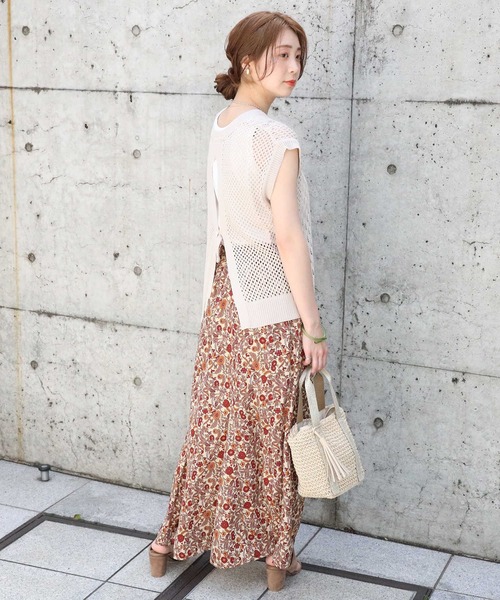 HONEYSUCKLE ROSE（ハニーサックルローズ）の「【HONEYSUCKLE ROSE】エスニック柄スカート（スカート・レディース・ベージュ/パープル/ダークグレー・M/L）」の21枚目の写真