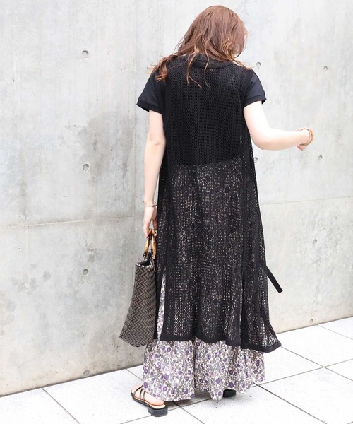 HONEYSUCKLE ROSE（ハニーサックルローズ）の「【HONEYSUCKLE ROSE】エスニック柄スカート（スカート・レディース・ベージュ/パープル/ダークグレー・M/L）」の7枚目の写真