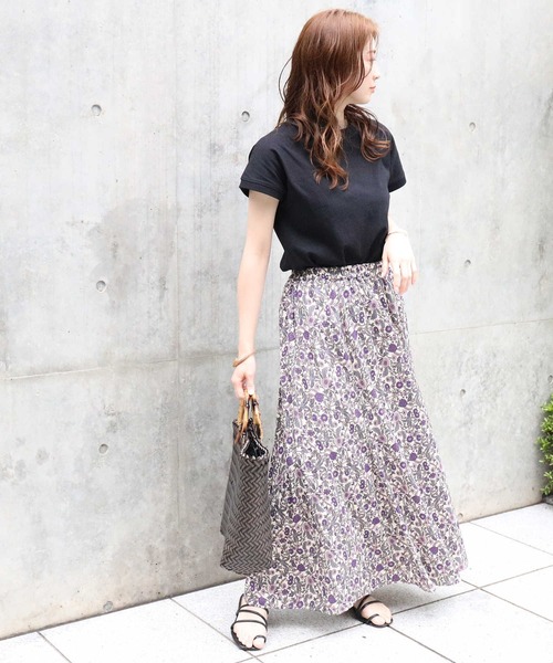 HONEYSUCKLE ROSE（ハニーサックルローズ）の「【HONEYSUCKLE ROSE】エスニック柄スカート（スカート・レディース・ベージュ/パープル/ダークグレー・M/L）」の8枚目の写真