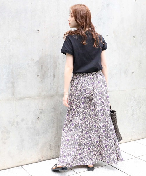 HONEYSUCKLE ROSE（ハニーサックルローズ）の「【HONEYSUCKLE ROSE】エスニック柄スカート（スカート・レディース・ベージュ/パープル/ダークグレー・M/L）」の10枚目の写真