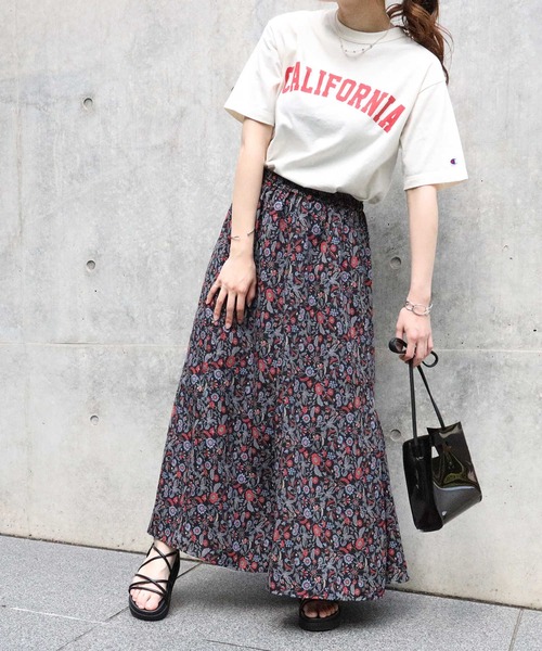 HONEYSUCKLE ROSE（ハニーサックルローズ）の「【HONEYSUCKLE ROSE】エスニック柄スカート（スカート・レディース・ベージュ/パープル/ダークグレー・M/L）」の12枚目の写真