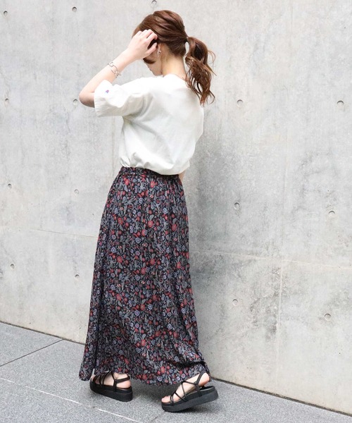 HONEYSUCKLE ROSE（ハニーサックルローズ）の「【HONEYSUCKLE ROSE】エスニック柄スカート（スカート・レディース・ベージュ/パープル/ダークグレー・M/L）」の15枚目の写真