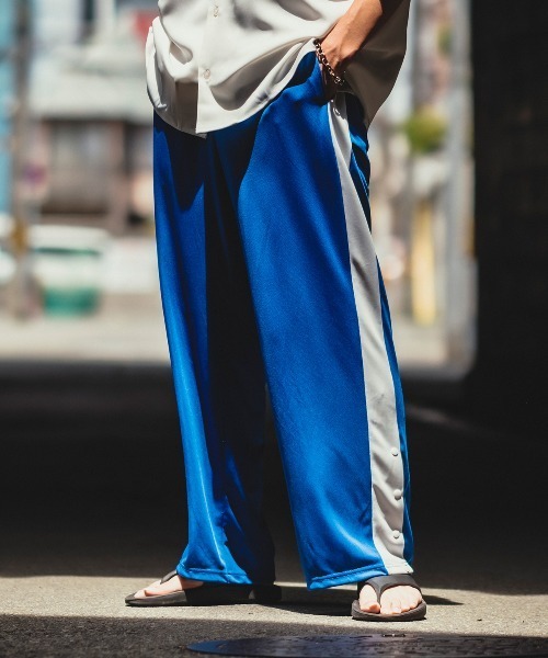 improves（インプローブス）の「ワイドシルエット ジャージ トラック パンツ（その他パンツ・メンズ・グリーン/ブラック/ブルー・X-LARGE/LARGE/MEDIUM）」の5枚目の写真