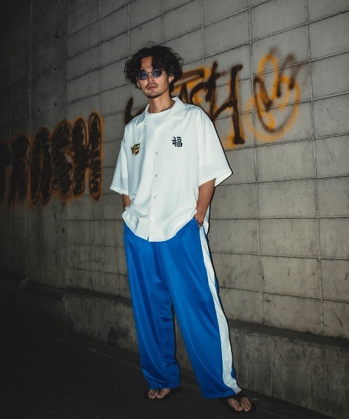 improves（インプローブス）の「ワイドシルエット ジャージ トラック パンツ（その他パンツ・メンズ・グリーン/ブラック/ブルー・X-LARGE/LARGE/MEDIUM）」の14枚目の写真