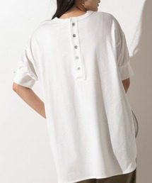 EUCLAID | パフスリーブバックボタンカットソー(Tシャツ/カットソー)
