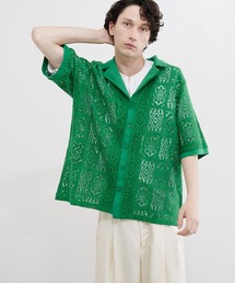 Lui's | クロシェ編みシャツ型カーディガン(シャツ/ブラウス)