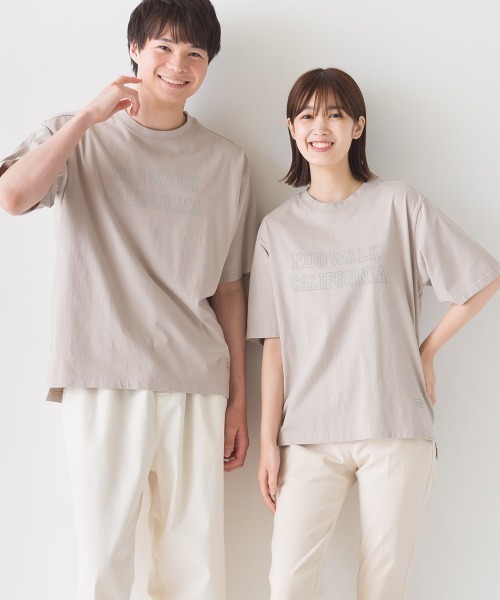 OMNES(オムネス)の「ユニセックス バイオポリウォッシュ 綿100%プリント半袖Tシャツ(Tシャツ/カットソー・レディース・ホワイト/ブラック/ミント/ピンクベージュ/チャコール・SMALL/MEDIUM/LARGE/X-LARGE)」の13枚目の写真