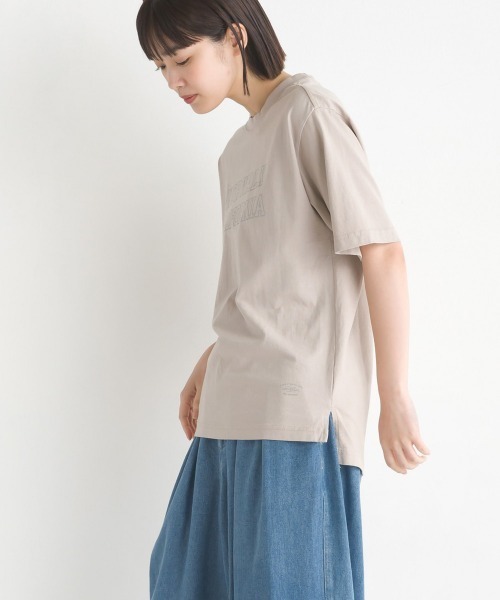 OMNES(オムネス)の「ユニセックス バイオポリウォッシュ 綿100%プリント半袖Tシャツ(Tシャツ/カットソー・レディース・ホワイト/ブラック/ミント/ピンクベージュ/チャコール・SMALL/MEDIUM/LARGE/X-LARGE)」の7枚目の写真