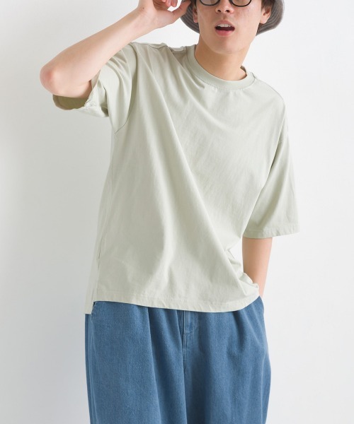 OMNES(オムネス)の「ユニセックス バイオポリウォッシュ 綿100%プリント半袖Tシャツ(Tシャツ/カットソー・レディース・ホワイト/ブラック/ミント/ピンクベージュ/チャコール・SMALL/MEDIUM/LARGE/X-LARGE)」の15枚目の写真
