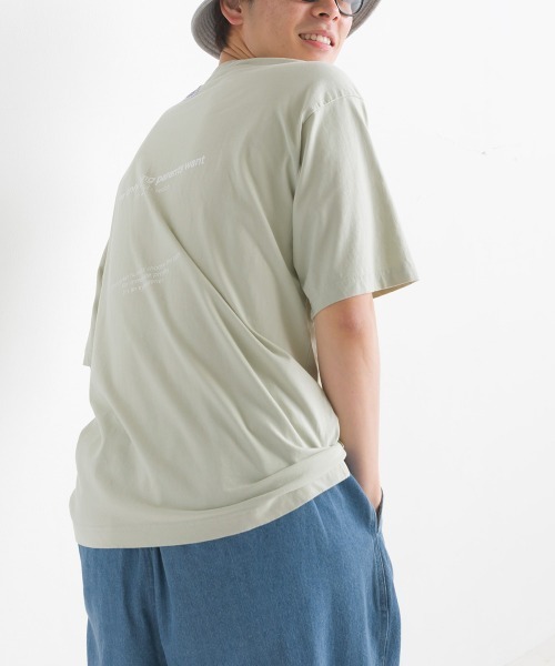 OMNES(オムネス)の「ユニセックス バイオポリウォッシュ 綿100%プリント半袖Tシャツ(Tシャツ/カットソー・レディース・ホワイト/ブラック/ミント/ピンクベージュ/チャコール・SMALL/MEDIUM/LARGE/X-LARGE)」の18枚目の写真