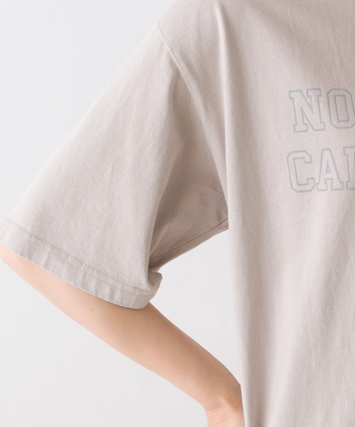 OMNES(オムネス)の「ユニセックス バイオポリウォッシュ 綿100%プリント半袖Tシャツ(Tシャツ/カットソー・レディース・ホワイト/ブラック/ミント/ピンクベージュ/チャコール・SMALL/MEDIUM/LARGE/X-LARGE)」の22枚目の写真