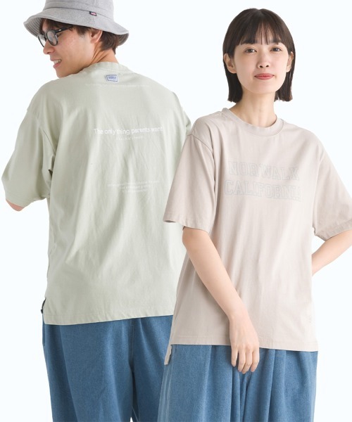 OMNES(オムネス)の「ユニセックス バイオポリウォッシュ 綿100%プリント半袖Tシャツ(Tシャツ/カットソー・レディース・ホワイト/ブラック/ミント/ピンクベージュ/チャコール・SMALL/MEDIUM/LARGE/X-LARGE)」の14枚目の写真