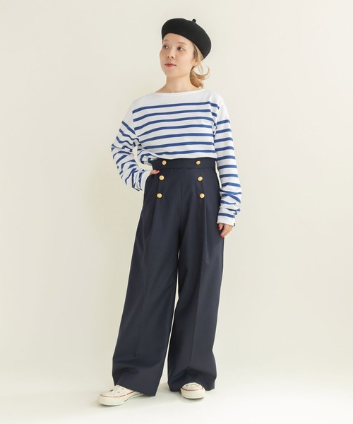 My Fav. CHILD WOMAN(マイファブチャイルドウーマン)の「ラッセルパネルボーダーボートネック プルオーバー(Tシャツ/カットソー・レディース・ブルー・FREE)」の20枚目の写真