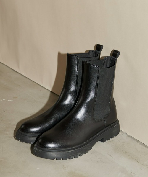 Aunt Marie's（アントマリーズ）の「サイドゴアブーツ（ブーツ・レディース・ブラック・S/M/L/XL）」の6枚目の写真