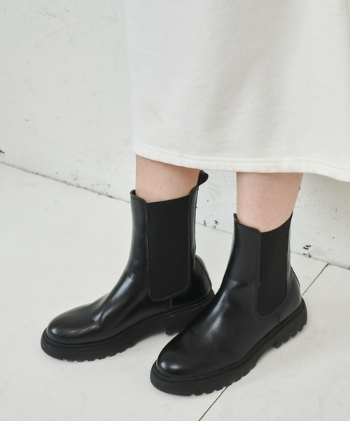 Aunt Marie's（アントマリーズ）の「サイドゴアブーツ（ブーツ・レディース・ブラック・S/M/L/XL）」の10枚目の写真