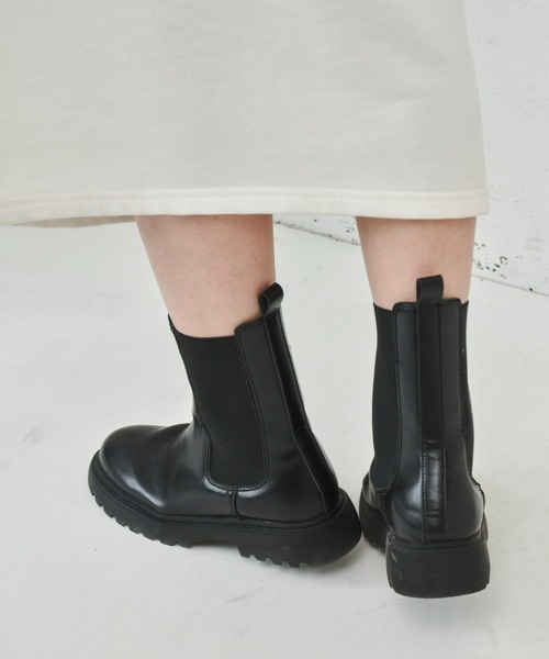 Aunt Marie's（アントマリーズ）の「サイドゴアブーツ（ブーツ・レディース・ブラック・S/M/L/XL）」の12枚目の写真