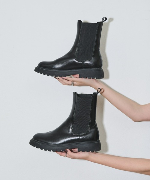 Aunt Marie's（アントマリーズ）の「サイドゴアブーツ（ブーツ・レディース・ブラック・S/M/L/XL）」の21枚目の写真