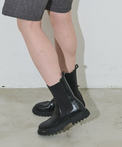 Aunt Marie's（アントマリーズ）の「サイドゴアブーツ（ブーツ・レディース・ブラック・S/M/L/XL）」の19枚目の写真