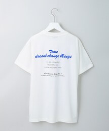 【WORLD for the World】バックプリント ロゴTシャツ