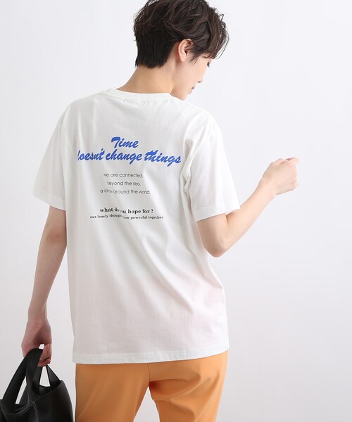 INDIVI（インディヴィ）の「【WORLD for the World】バックプリント ロゴTシャツ（Tシャツ/カットソー・レディース・ホワイト/ブラック・38/05/13）」の22枚目の写真