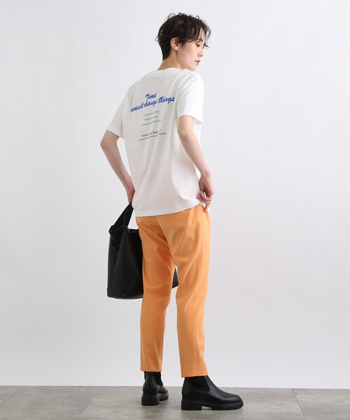 INDIVI（インディヴィ）の「【WORLD for the World】バックプリント ロゴTシャツ（Tシャツ/カットソー・レディース・ホワイト/ブラック・38/05/13）」の10枚目の写真